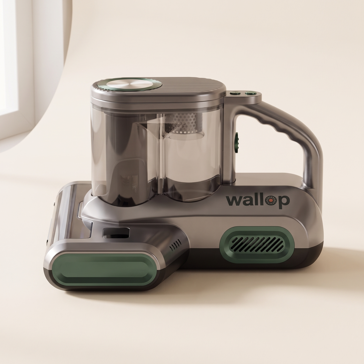 Wallop cordless mattress vacuum, side view
